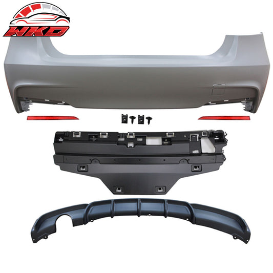 12-18 BMW F30 M Sport M Performance Rear Bumper Cover Single Muffler Outlet | Wholesale