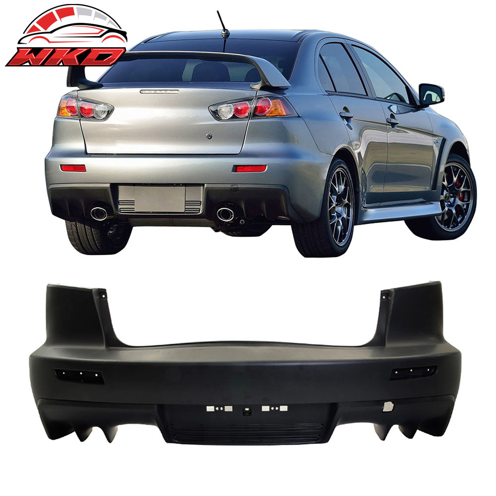 08-15 Mitsubishi Lancer EVO X Style Rear Bumper Cover - PP | Wholesale