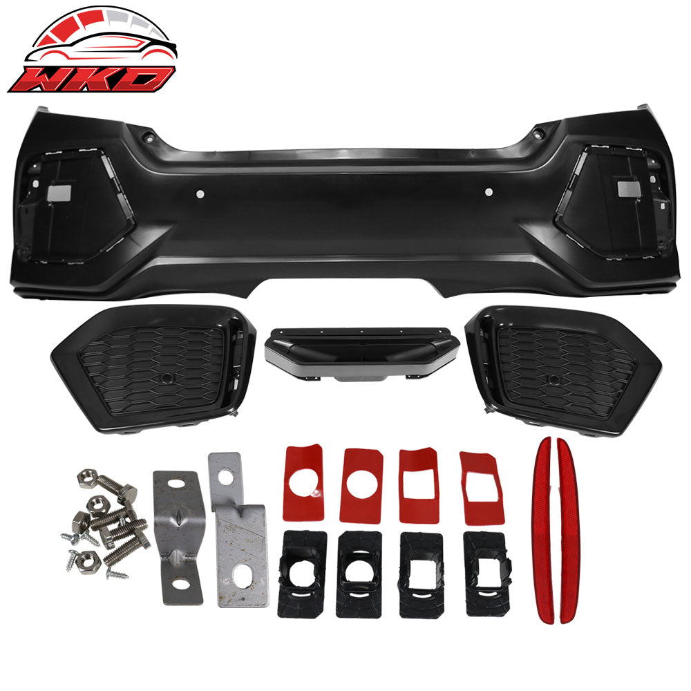 Fits 16-21 Honda Civic Sedan SI Style Rear Bumper Cover Unpainted PP+ABS