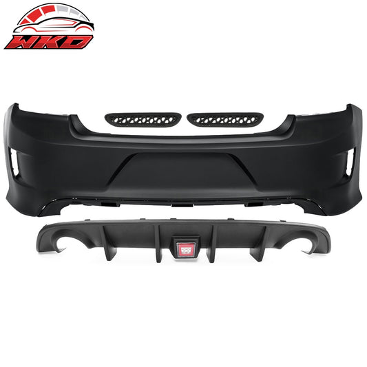 2015-23 Dodge Charger Rear Bumper Cover + Red Brake Light Diffuser Lip Canard | Wholesale