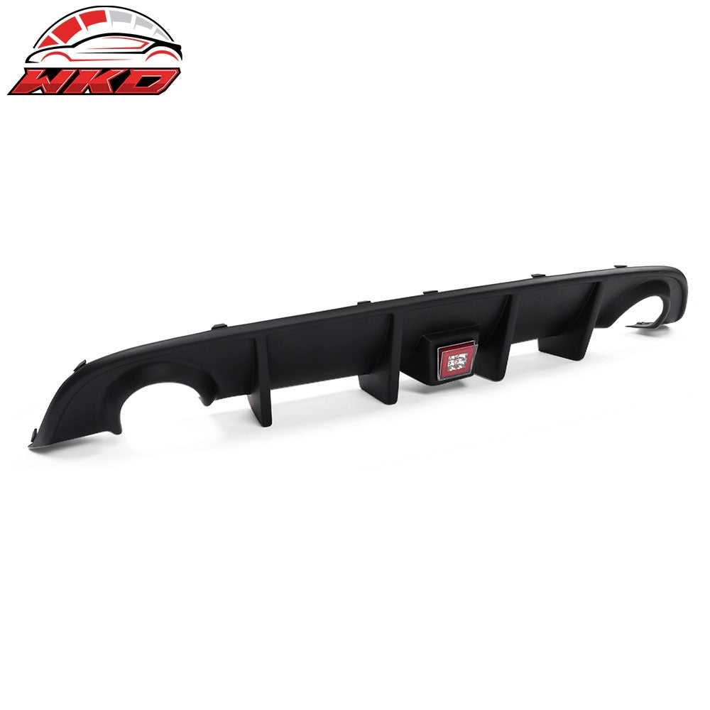 Fits 15-23 Dodge Charger Rear Bumper Cover + Red Brake Light Diffuser Lip Canard