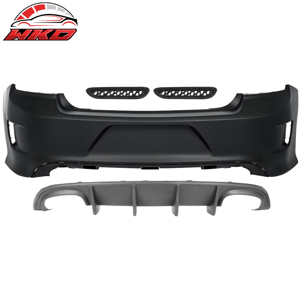 2015-23 Dodge Charger Rear Bumper Cover + Rear Diffuser Quad Exhaust PP | Wholesale