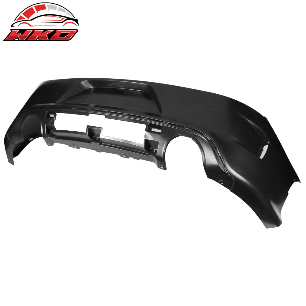 Fits 15-23 Dodge Charger V1 Style Rear Bumper Cover + Matte Black Diffuser PP