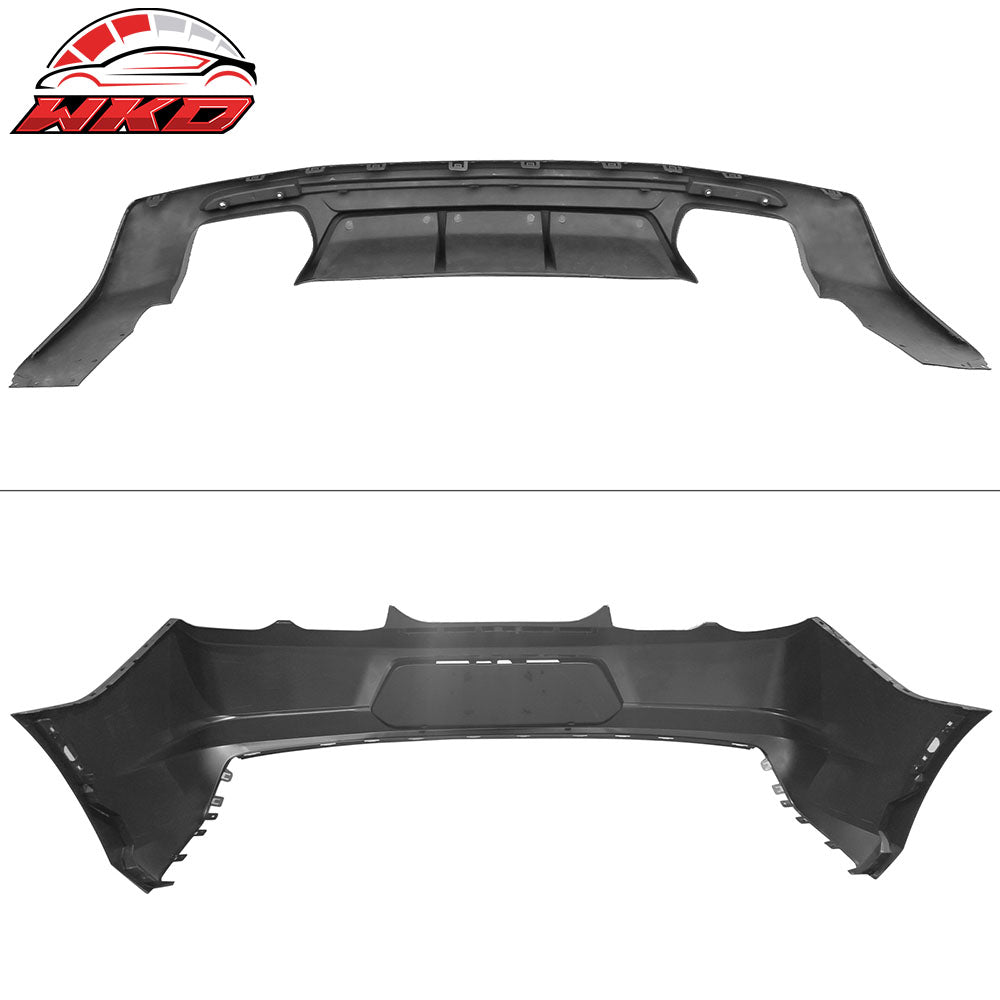 Fits 19-24 Chevy Camaro OE Style Replacement Rear Bumper Cover w/ Gloss Diffuser