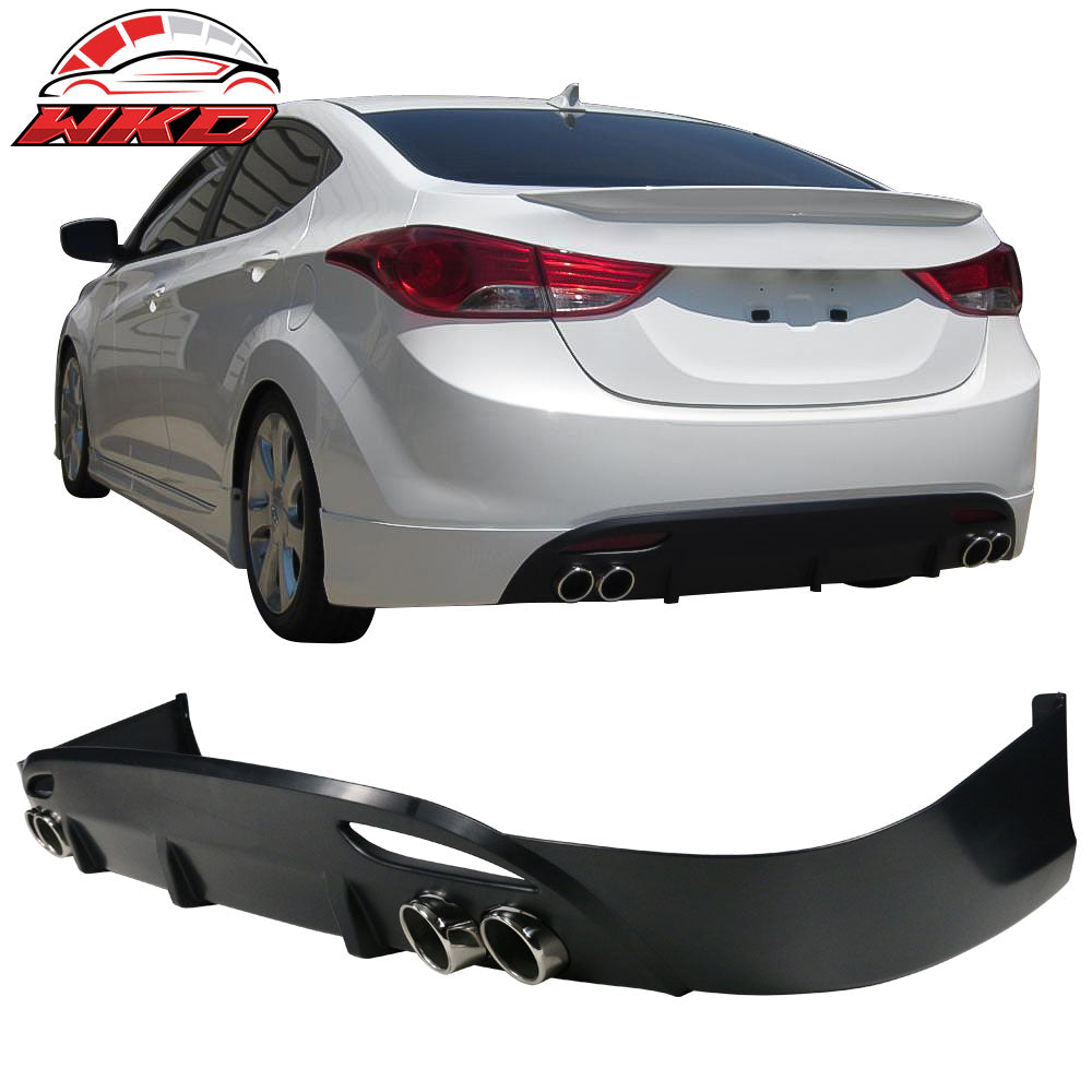 Fits 10-14 Hyundai Elantra Sonata Genesis Coupe OE Style Rear Bumper Diffuser PP
