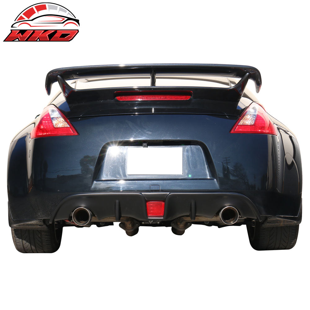 Fits 09-20 Nissan 370z Rear Bumper Diffuser Unpainted PP