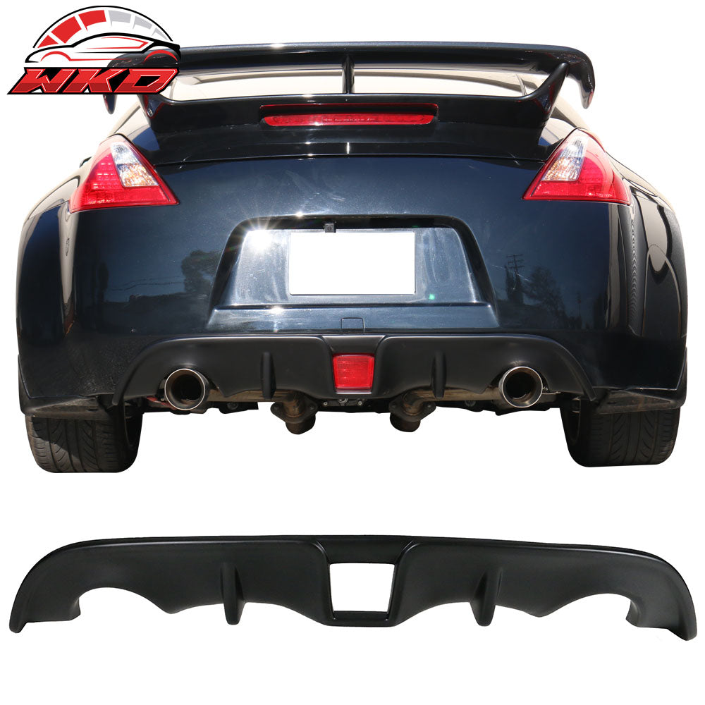 Fits 09-20 Nissan 370z Rear Bumper Diffuser Unpainted PP