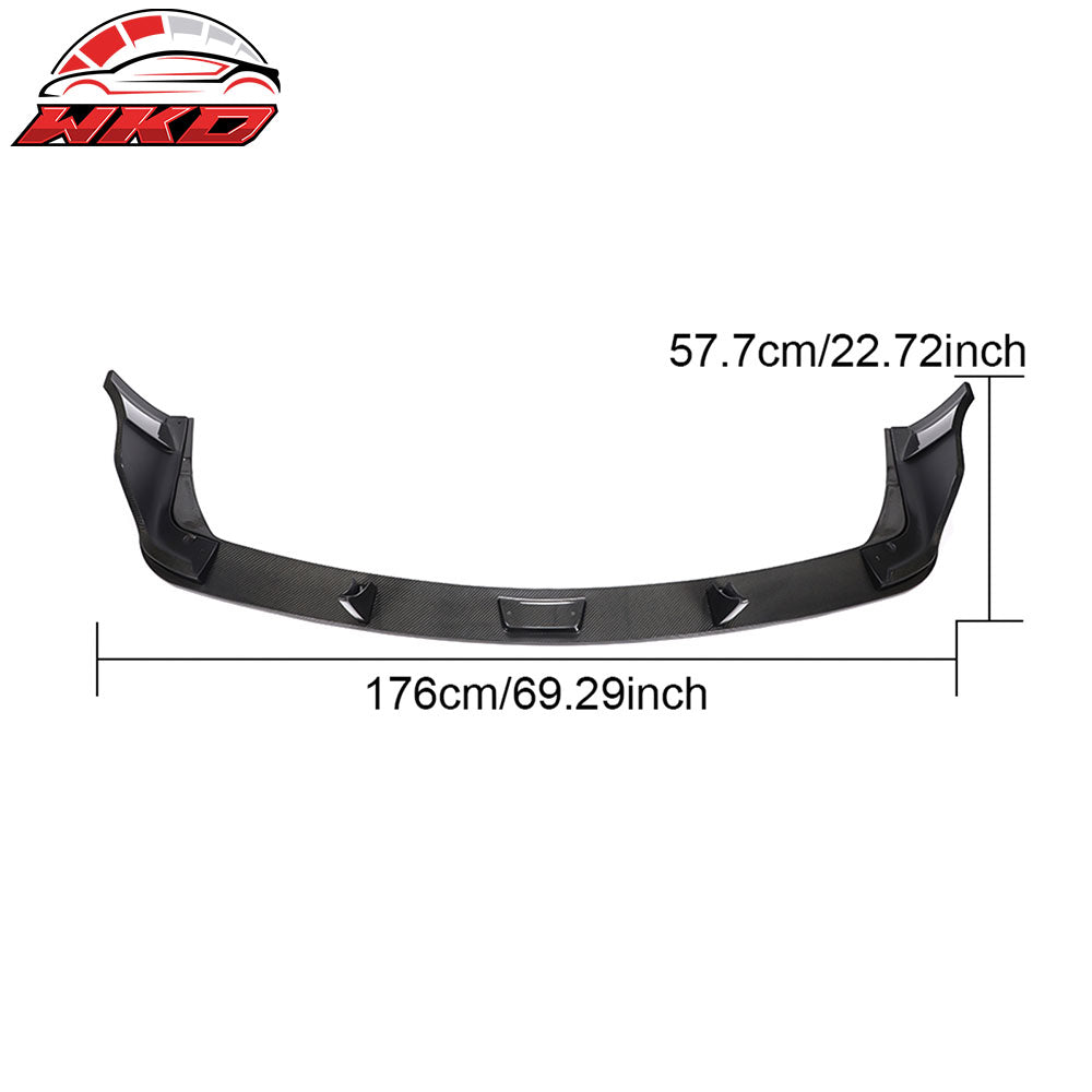 Fits 20-25 Toyota GR Supra A90 A91 MZ Speed Rear Bumper Lip Gloss Carbon Fiber