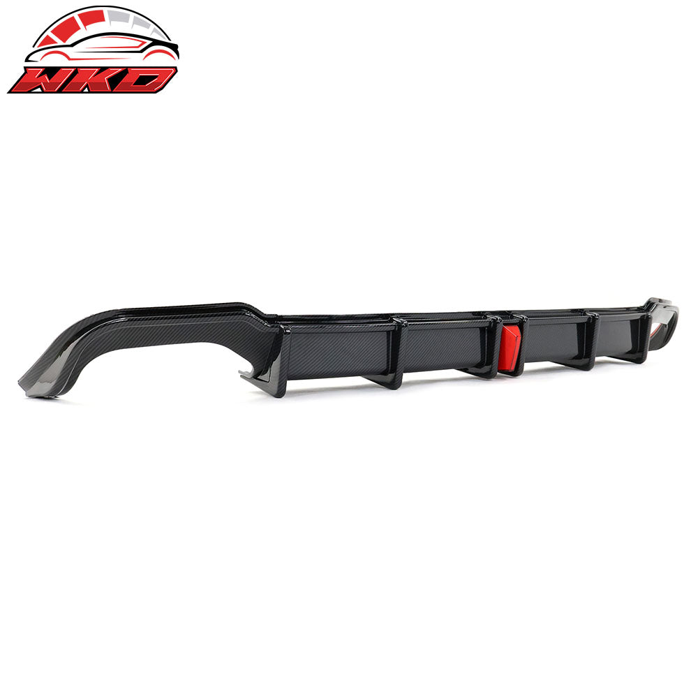 18-22 Honda Accord Sport LED Rear Bumper Lip Diffuser Carbon Fiber Print | Wholesale