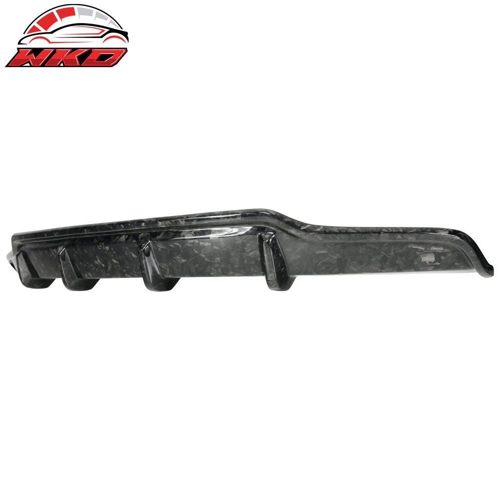 Fits 17-23 Tesla Model 3 V Style Rear Bumper Lip Diffuser Forged Carbon Fiber