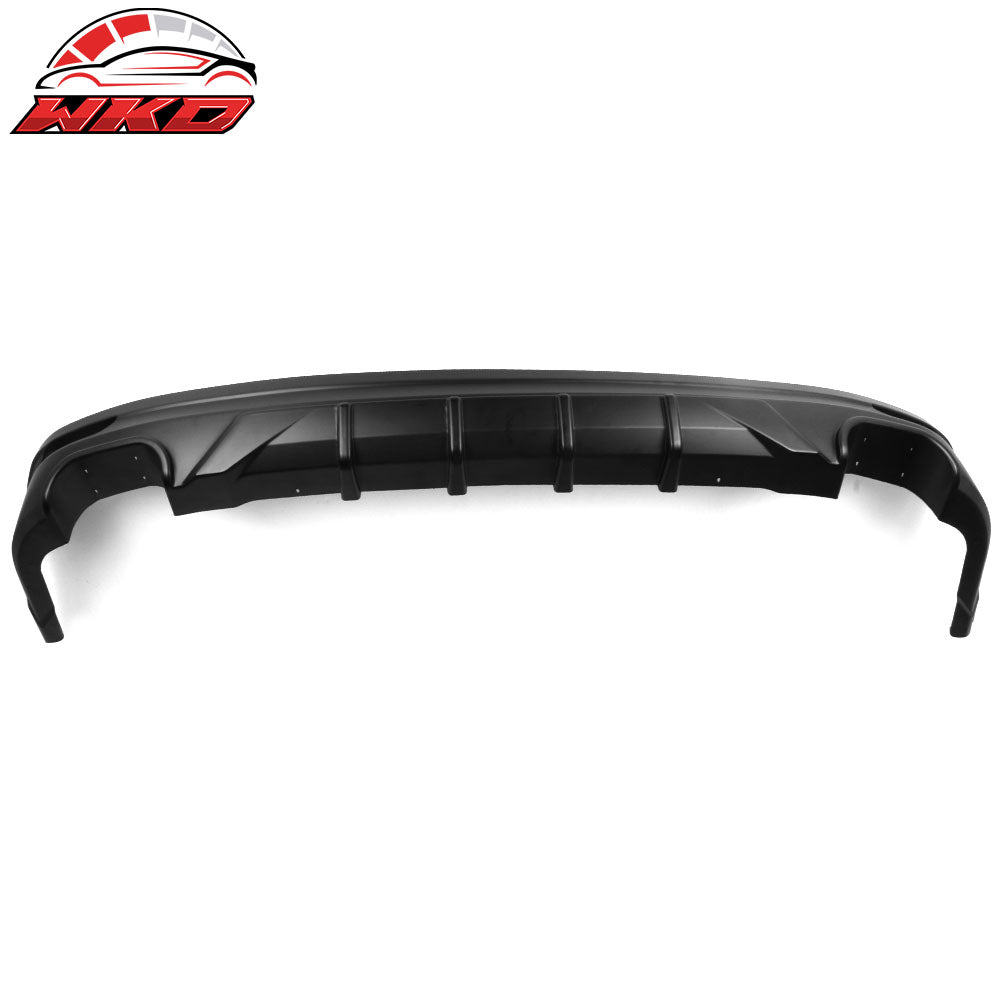 Fits 18-24 Toyota Camry Rear Bumper Lip Diffuser V3 Matte Black PP Lower Spoiler