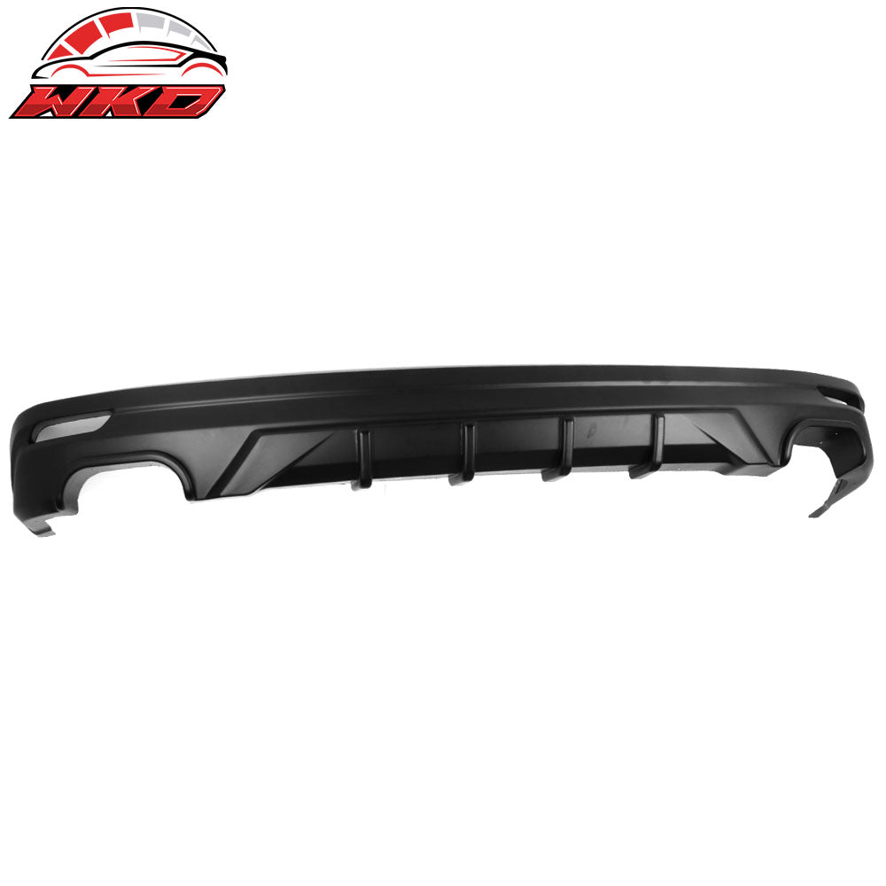 Fits 18-24 Toyota Camry Rear Bumper Lip Diffuser V3 Matte Black PP Lower Spoiler
