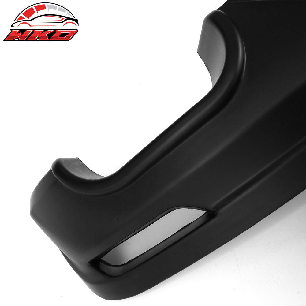 Fits 18-24 Toyota Camry Rear Bumper Lip Diffuser V3 Matte Black PP Lower Spoiler
