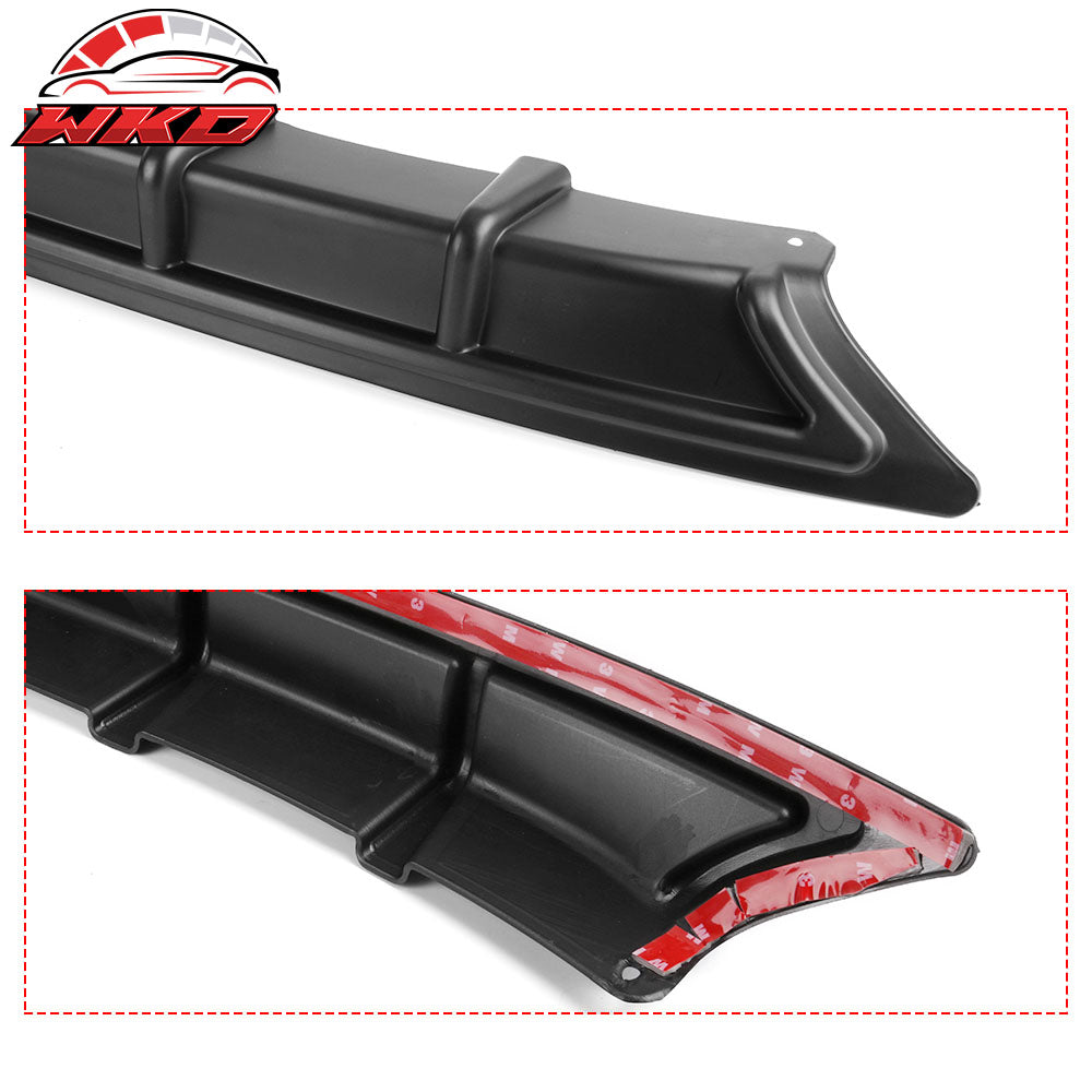 Fits 18-22 Honda Accord OE Style Rear Bumper Lip Diffuser W/ Red Reflector PP