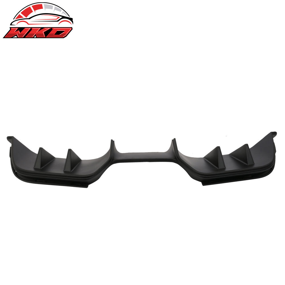 Fit 15-17 Ford Mustang Premium R Style Rear Bumper Lip Diffuser Side Valance 3PC