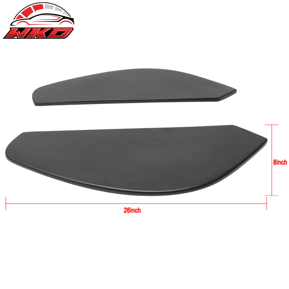 Fits 12-14 Chevrolet Sonic 4 Door Sedan 2 Piece Rear Bumper Lip Splitter