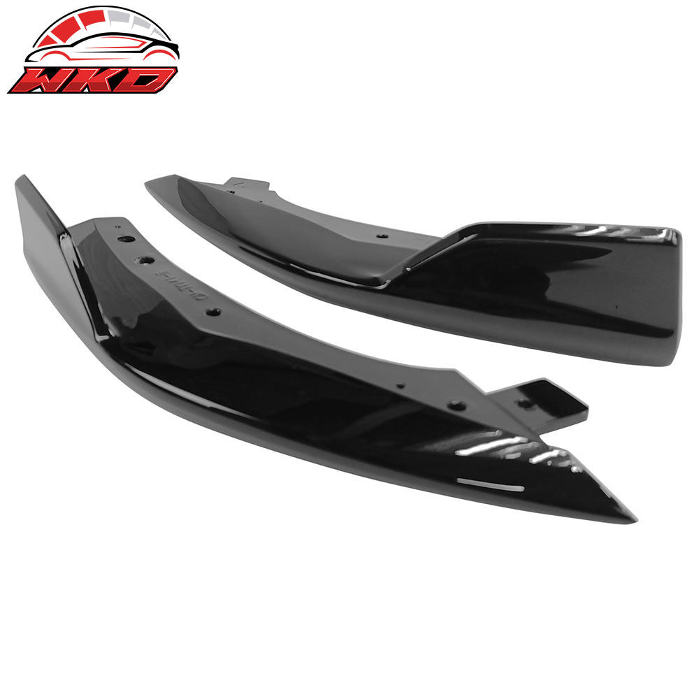 Fits 19-22 Toyota Corolla E210 T Style Rear Bumper Lip Aprons Painted #218 Black