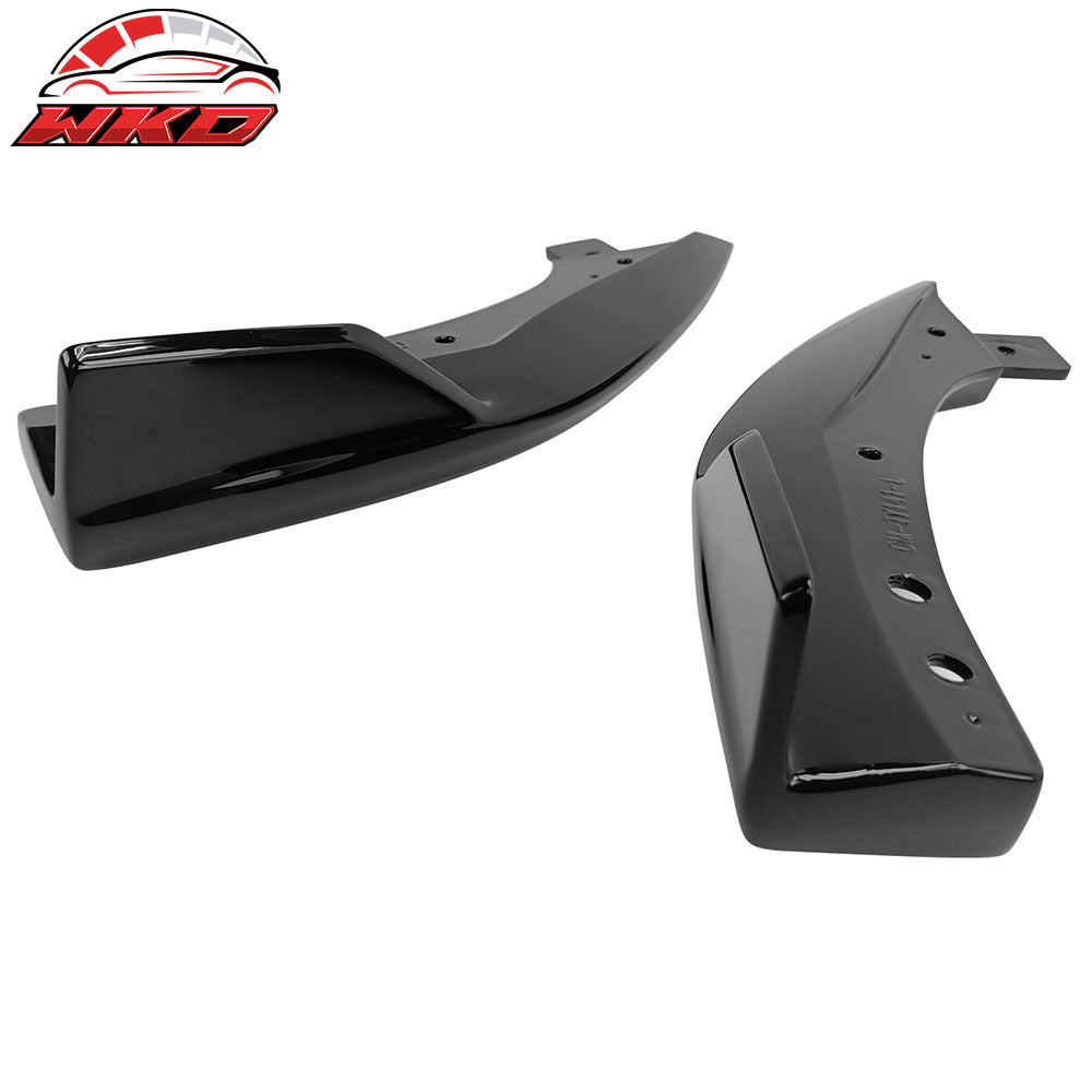 Fits 19-22 Toyota Corolla E210 T Style Rear Bumper Lip Aprons Painted #218 Black