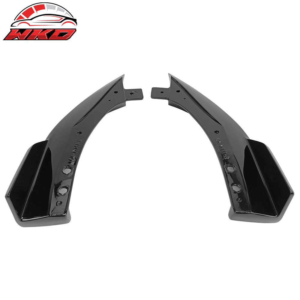 Fits 19-22 Toyota Corolla E210 T Style Rear Bumper Lip Aprons Painted #218 Black