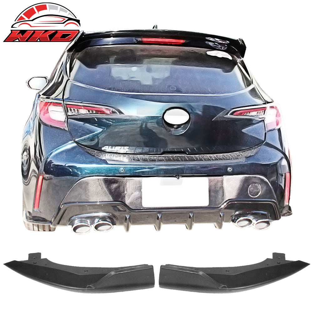 Fits 19-22 Toyota Corolla E210 Hatchback 5Dr T Style Rear Bumper Lip Aprons 2PCS