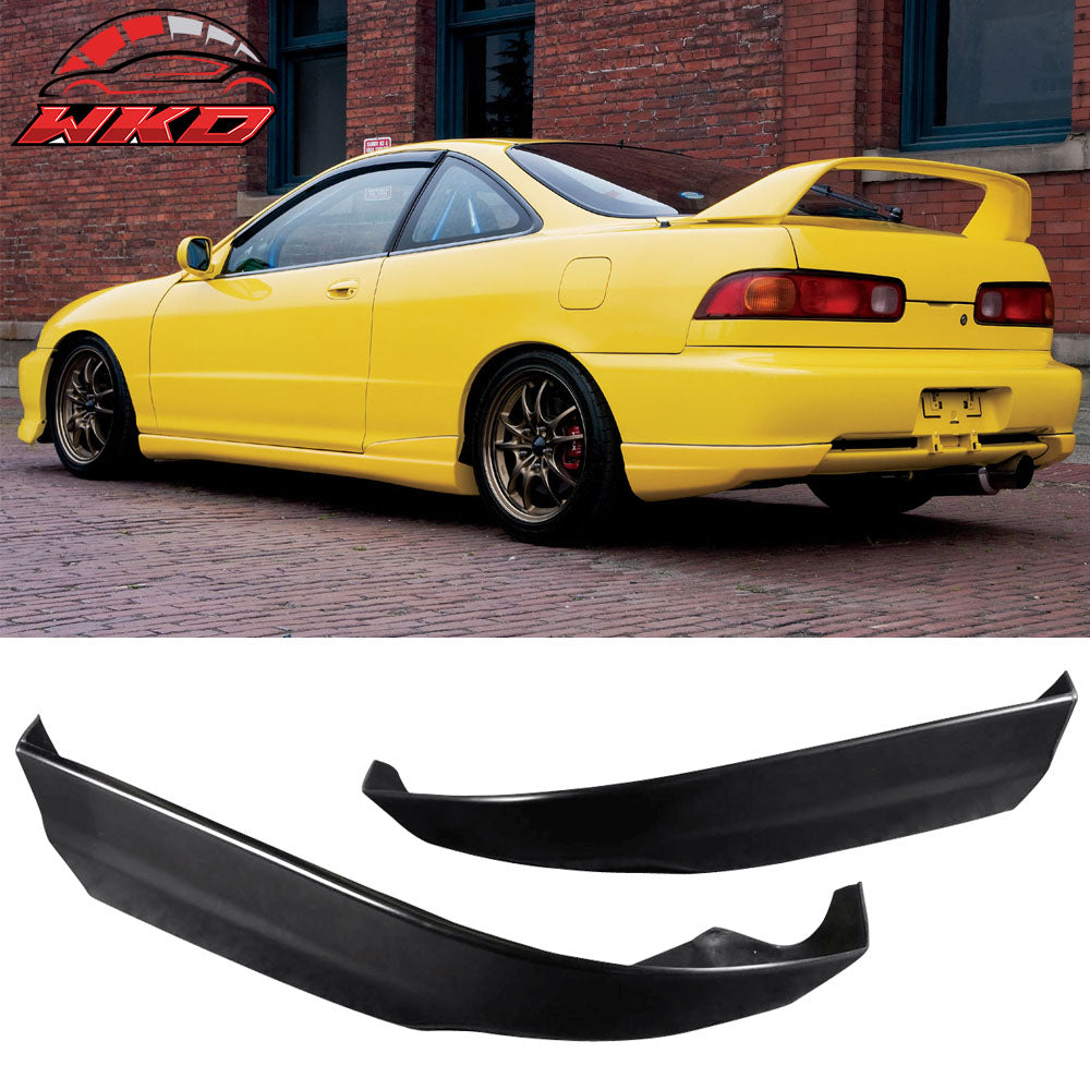 Fits 98-01 Acura Integra Hatchback 2PCS Rear Bumper Lip Apron Splitter Canard PU