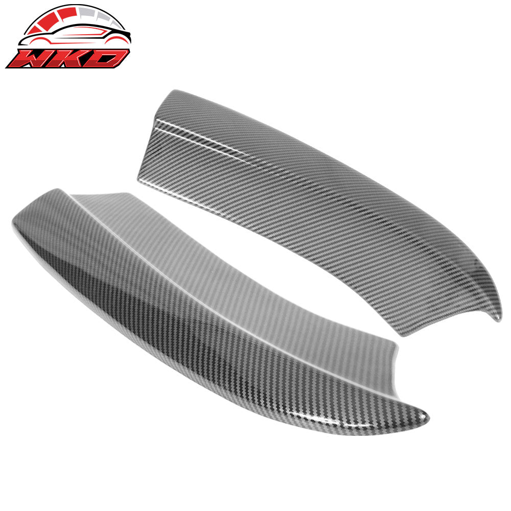 15-23 Dodge Charger Rear Bumper Lip Side Apron Spat 2PC Carbon Fiber Print | Wholesale