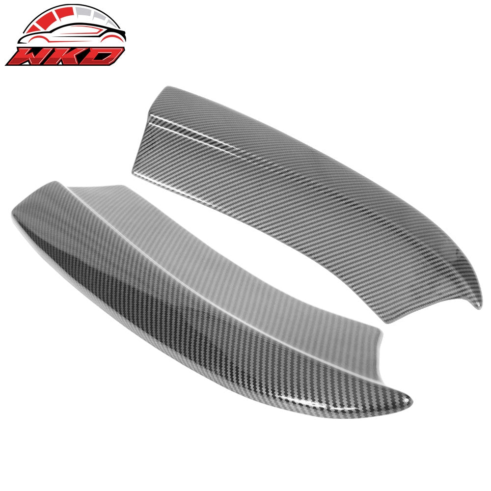 15-23 Dodge Charger Rear Bumper Lip Side Apron Spat 2PC Carbon Fiber Print | Wholesale
