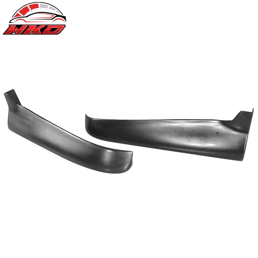 Fits 92-95 Honda Civic JDM Style 2PCS Rear Bumper Lip Splitters Aprons Spats PU