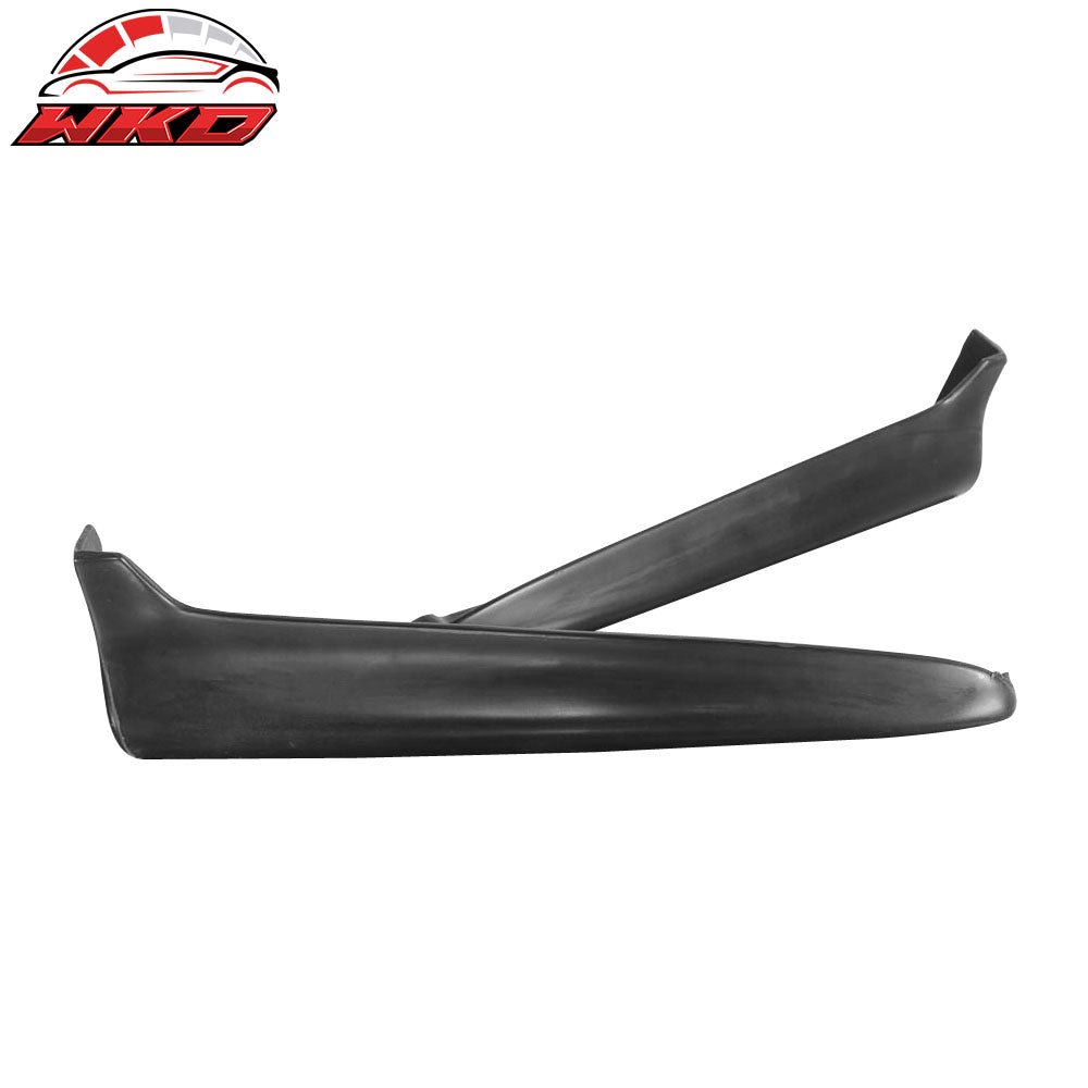 Fits 99-00 Honda Civic Rear Bumper Lip Apron Spats Cap Valences Unpainted 2PC PU