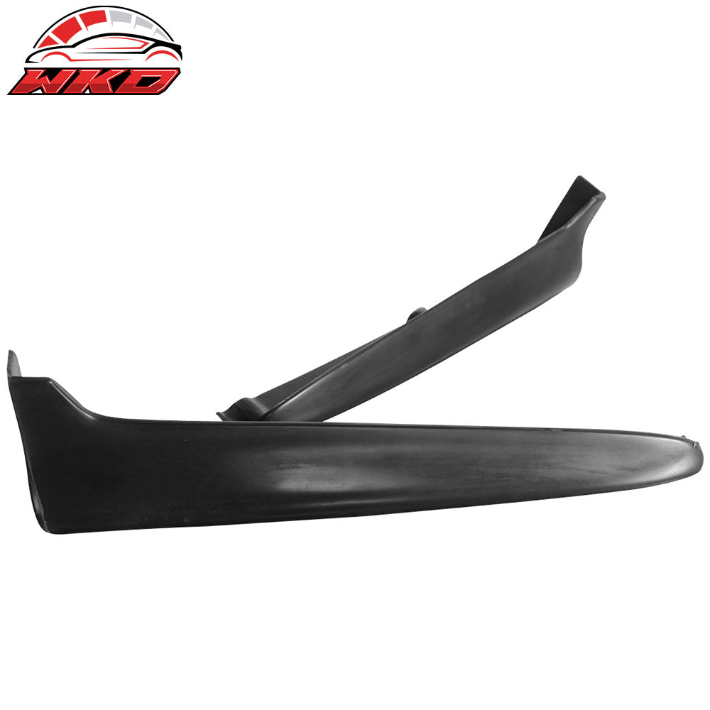 Fits 99-00 Honda Civic Rear Bumper Lip Apron Spats Cap Valences Unpainted 2PC PU