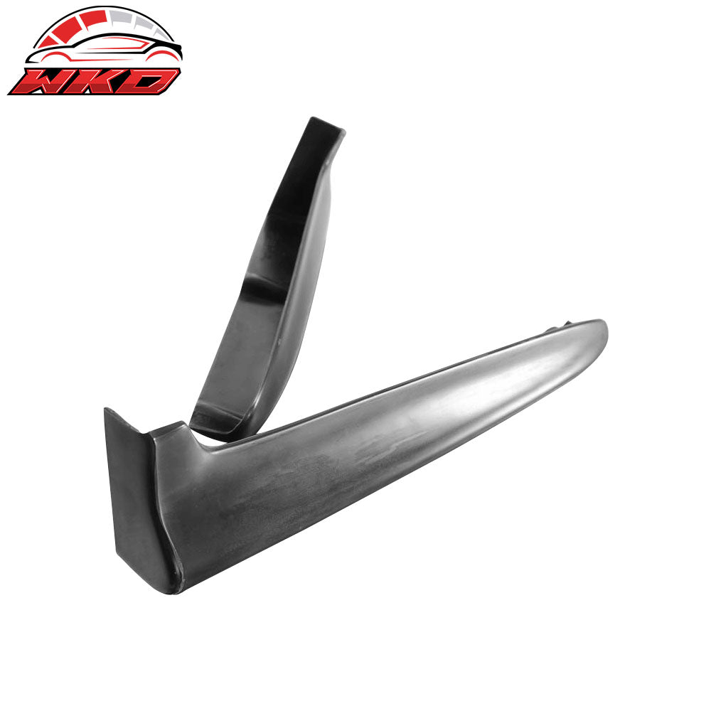 Fits 99-00 Honda Civic Rear Bumper Lip Apron Spats Cap Valences Unpainted 2PC PU