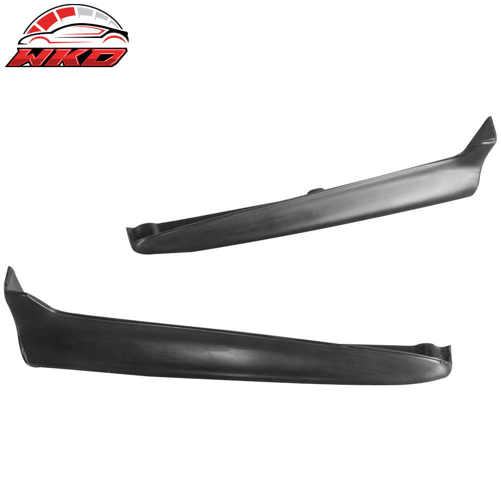 Fits 99-00 Honda Civic Rear Bumper Lip Apron Spats Cap Valences Unpainted 2PC PU