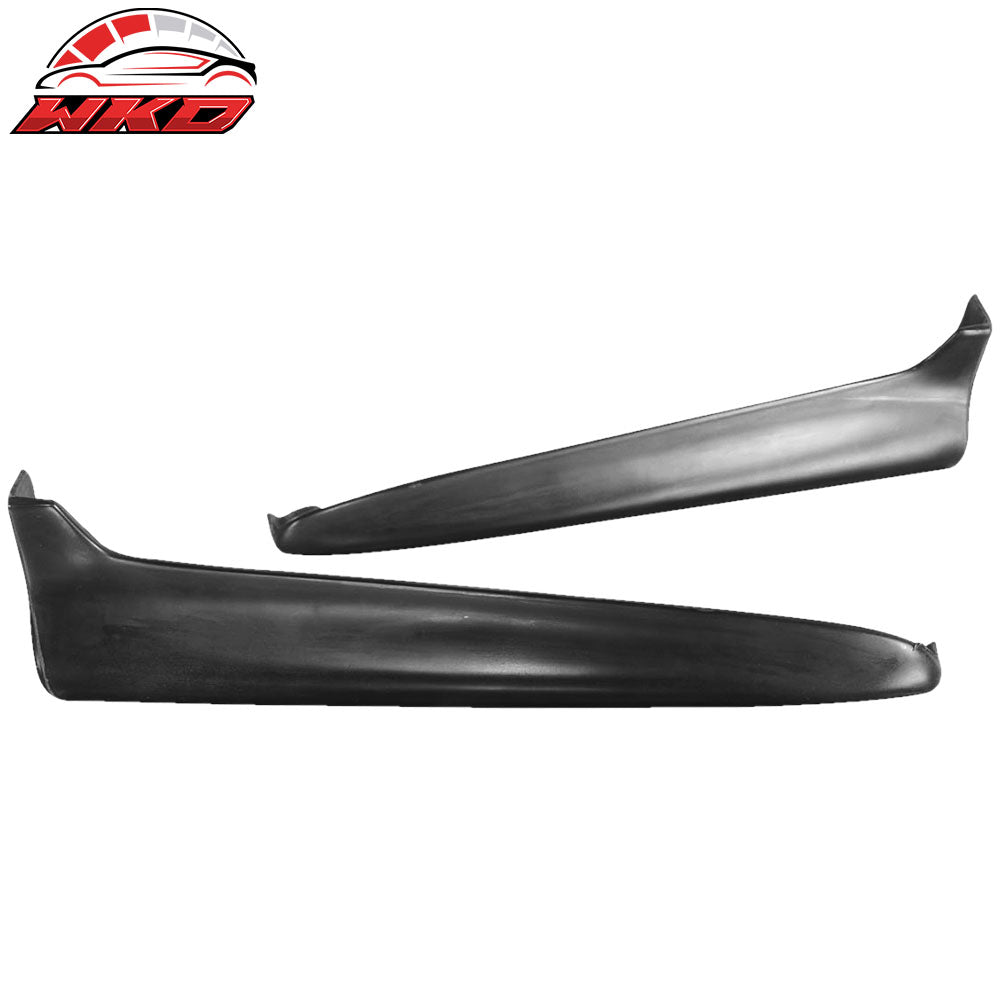 Fits 99-00 Honda Civic Rear Bumper Lip Apron Spats Cap Valences Unpainted 2PC PU