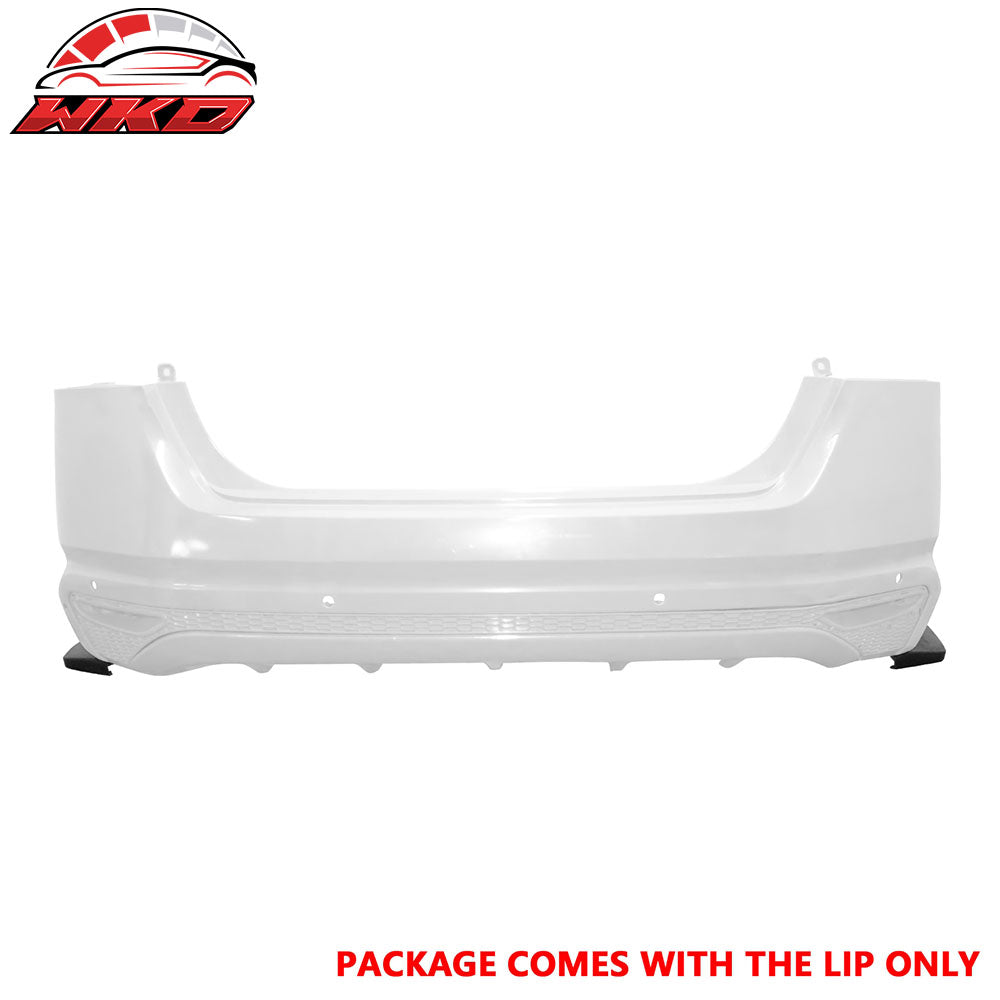 Fits 19-24 Nissan Altima IK Style Rear Bumper Lip Splitter Aero Kit Unpainted PU