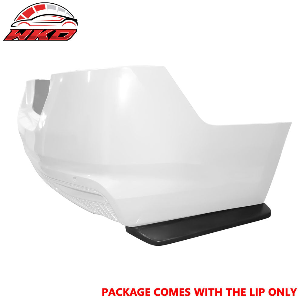 Fits 19-24 Nissan Altima IK Style Rear Bumper Lip Splitter Aero Kit Unpainted PU