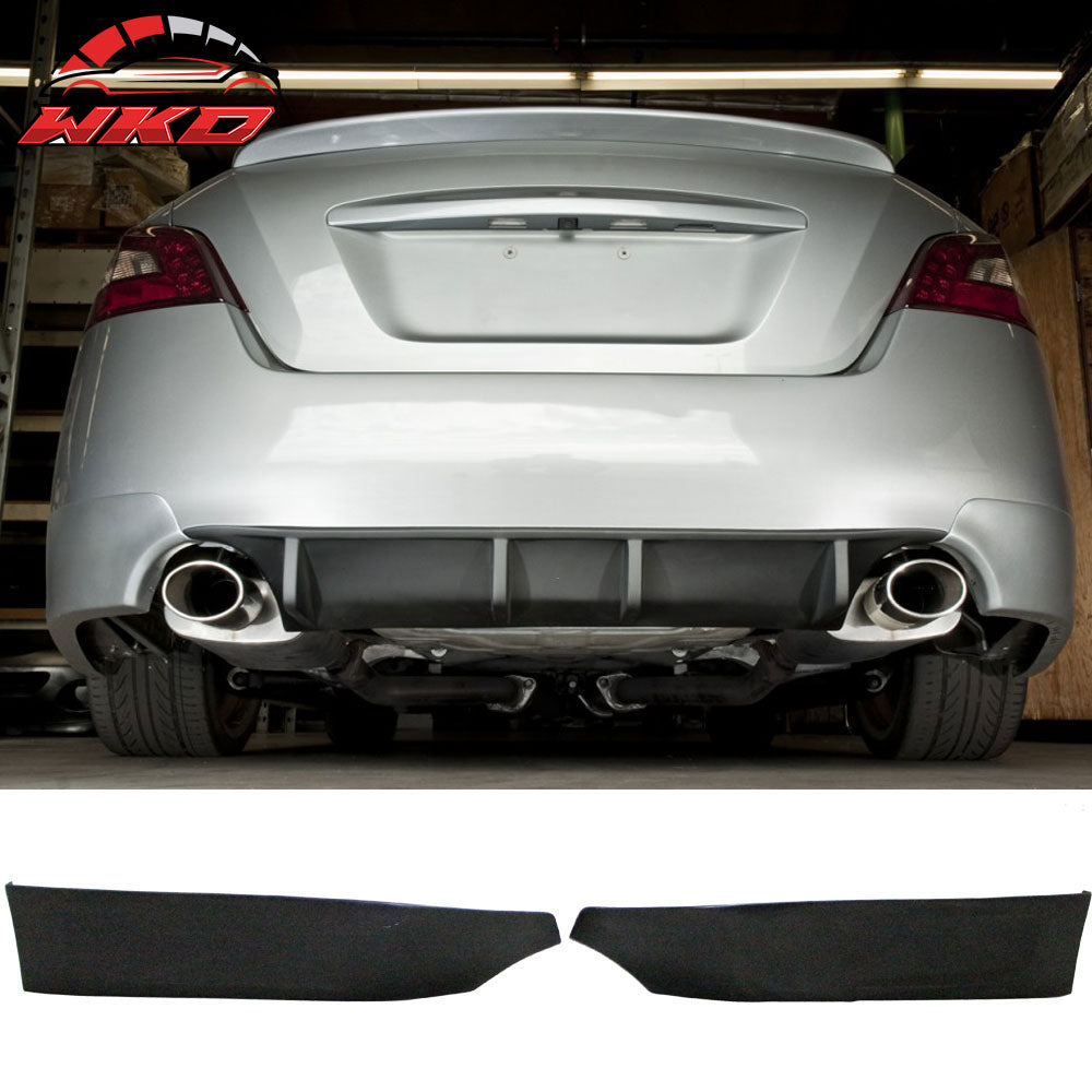 Fits 09-15 Nissan Maxima ST Style Rear Bumper Lip Diffuser Side Corner Apron 2PC