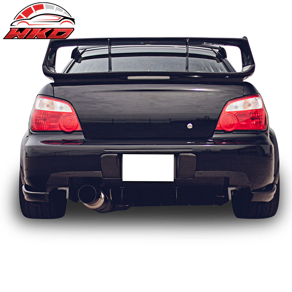 Fits 05-07 Subaru Impreza WRX STI CS Style 2PCS Rear Bumper Lip Aprons Spat PU
