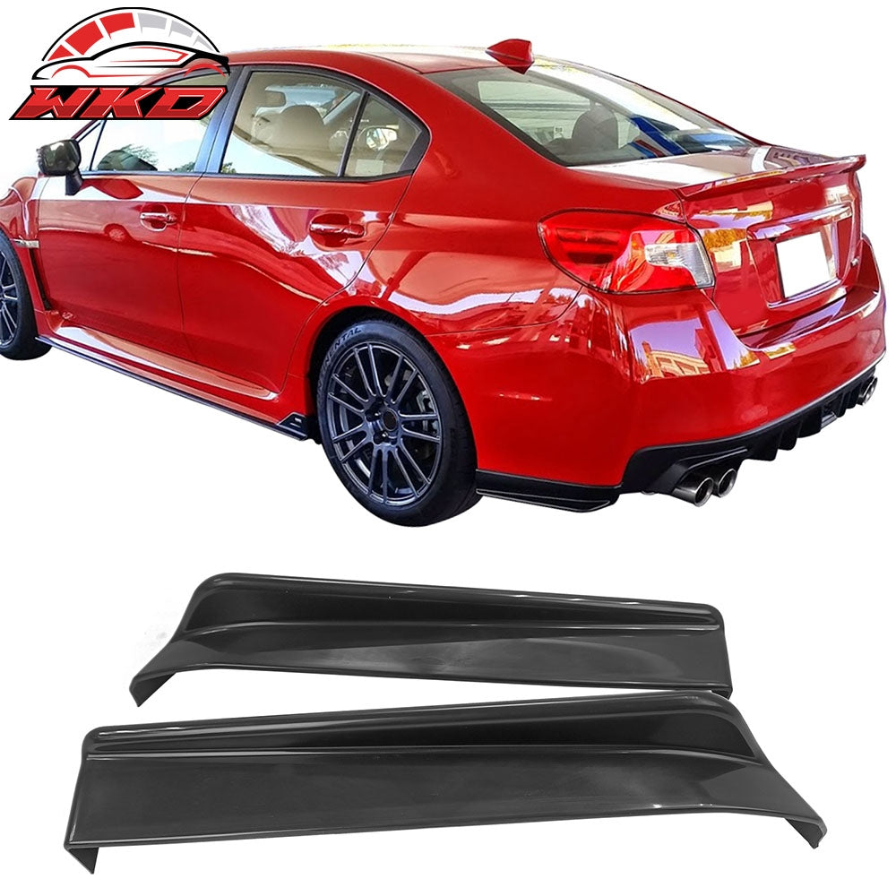 Fits 15-21 Subaru VA1 VA2 WRX STI Style Rear Bumper Lip Apron Spats Splitter ABS