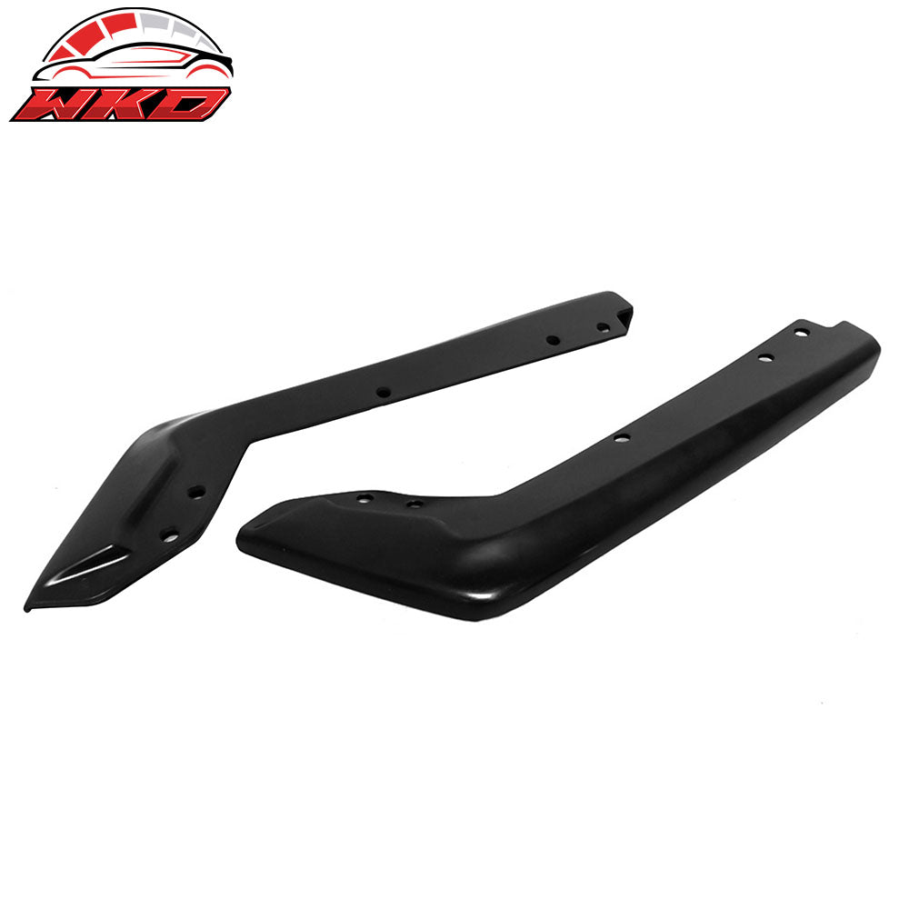 Wholesale Universal 6.5" x 16" Rear Bumper Lip Side Splitter Winglte Aprons Unpainted - PU