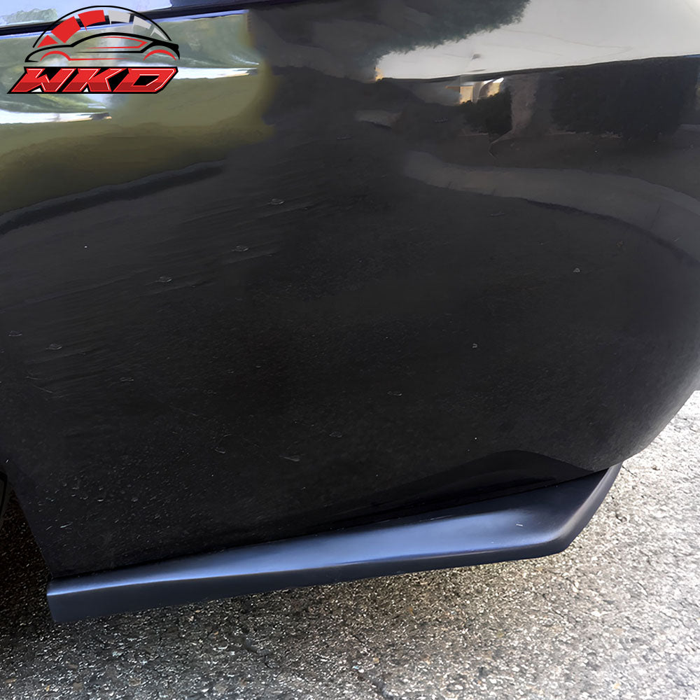 Fits 05-08 BMW E90 3-Series DT Style Rear Bumper Lip Side Corner Aprons Black PU