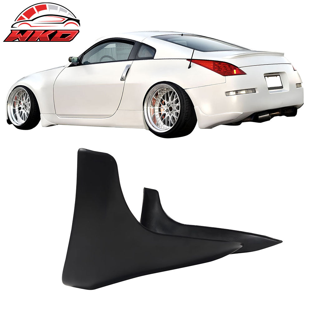 Fits 03-09 Nissan 350Z Fairlady Z Z33 JDM Style Rear Bumper Lip Corner Aprons PU