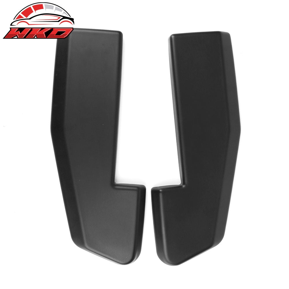 Fits 15-17 Ford Mustang V1 Style 2PC Rear Bumper Apron PP Matte Black W/8 Screws