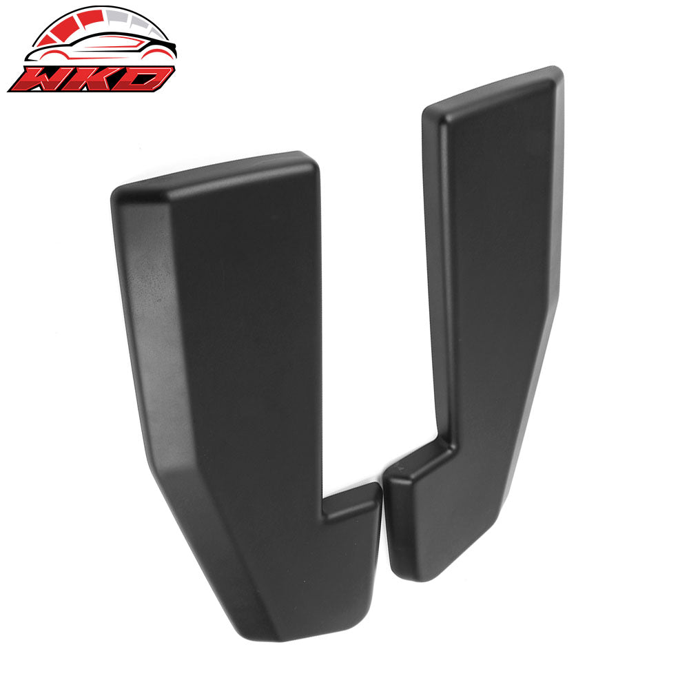 Fits 15-17 Ford Mustang V1 Style 2PC Rear Bumper Apron PP Matte Black W/8 Screws