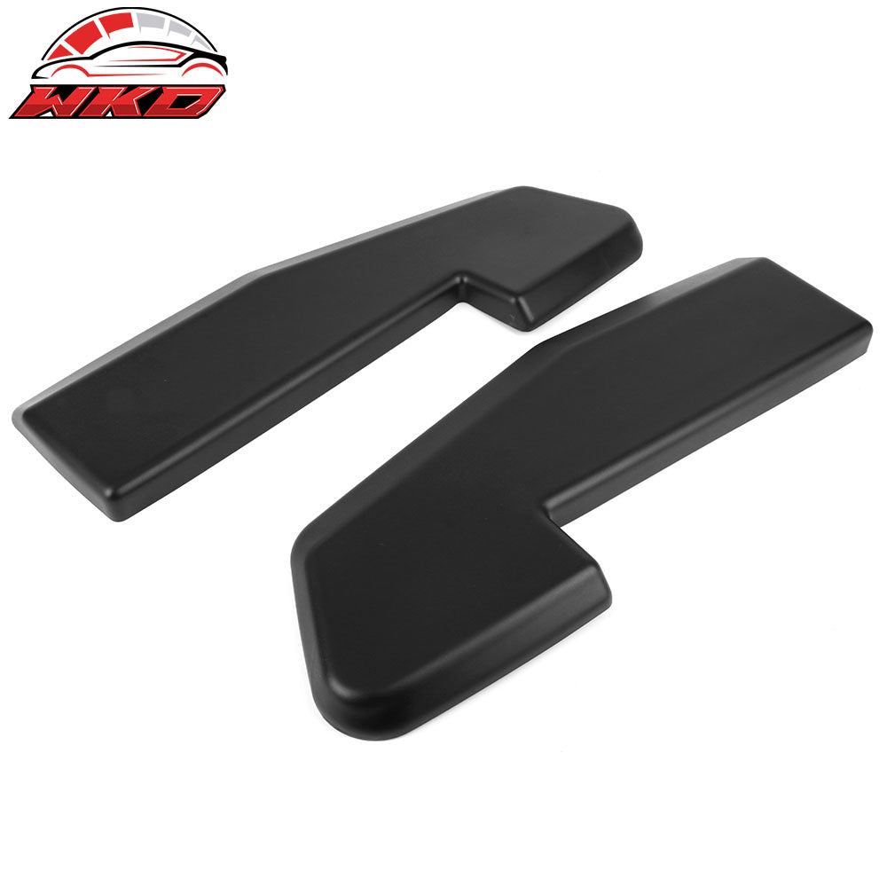 Fits 15-17 Ford Mustang V1 Style 2PC Rear Bumper Apron PP Matte Black W/8 Screws