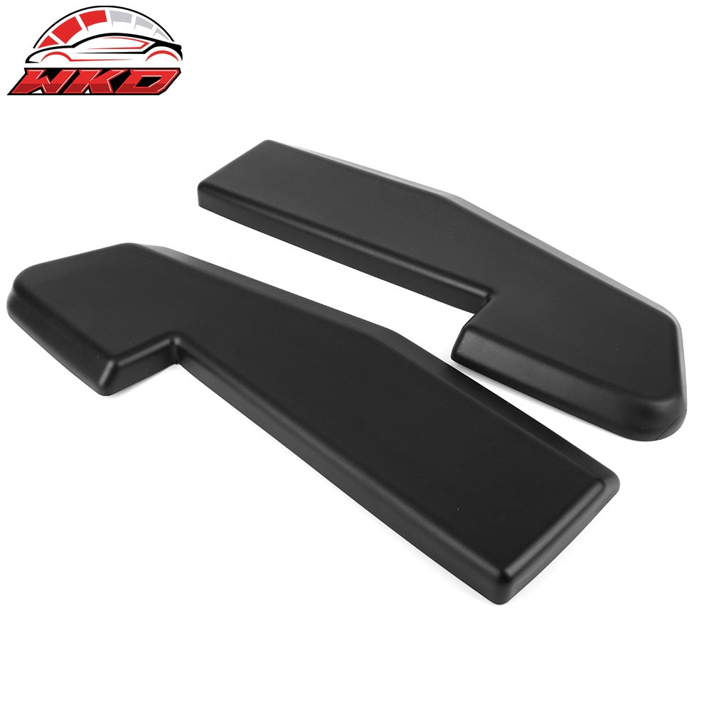 Fits 15-17 Ford Mustang V1 Style 2PC Rear Bumper Apron PP Matte Black W/8 Screws