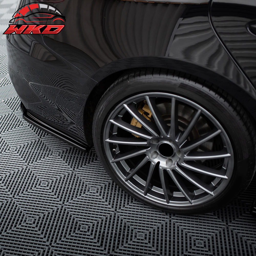 Fits 17-25 Alfa Romeo Giulia MX Style Rear Bumper Aprons Extensions PU Unpainted