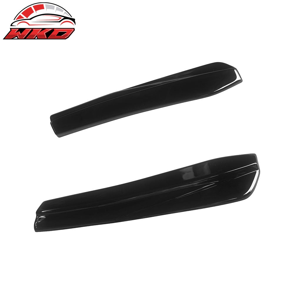 Fits 24-26 Ford Mustang 7th Dark Horse IKON Style Gloss Black Rear Bumper Aprons