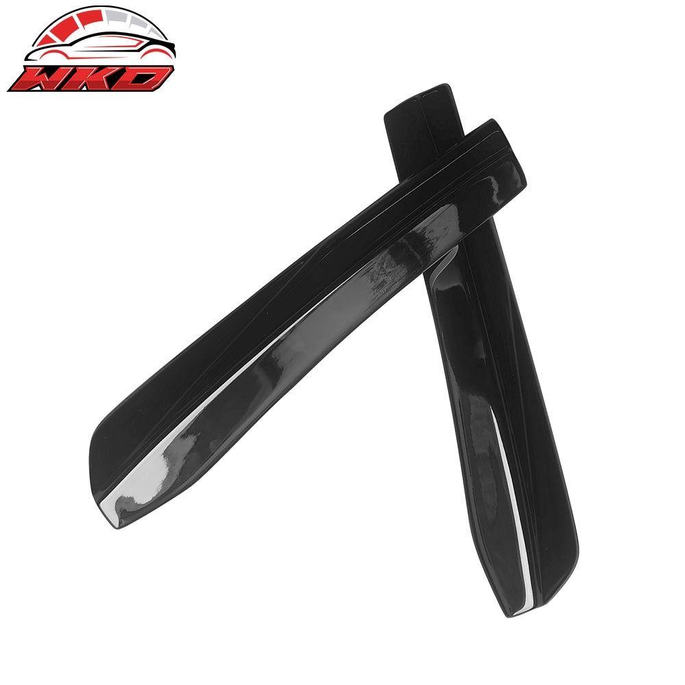 Fits 24-26 Ford Mustang 7th Dark Horse IKON Style Gloss Black Rear Bumper Aprons