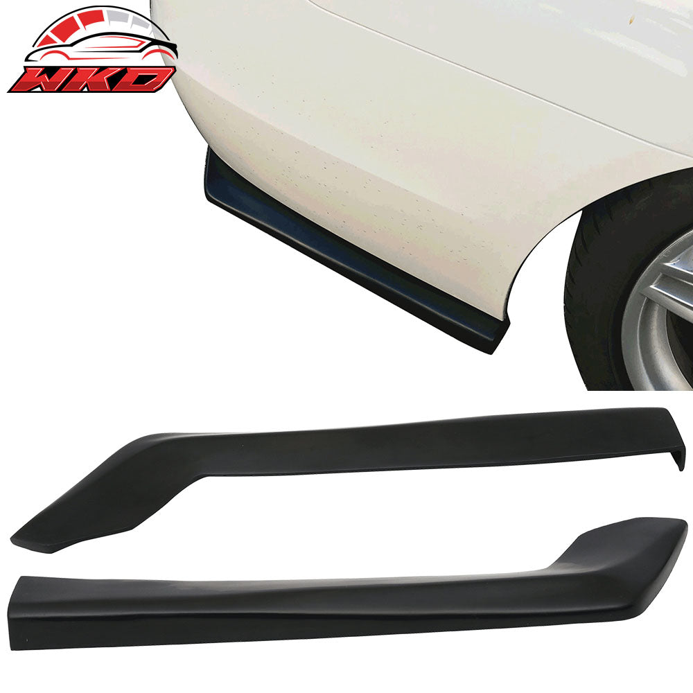Universal 2PC HT Style 20" PU Rear Bumper Spats Side Apron Splitter Extension