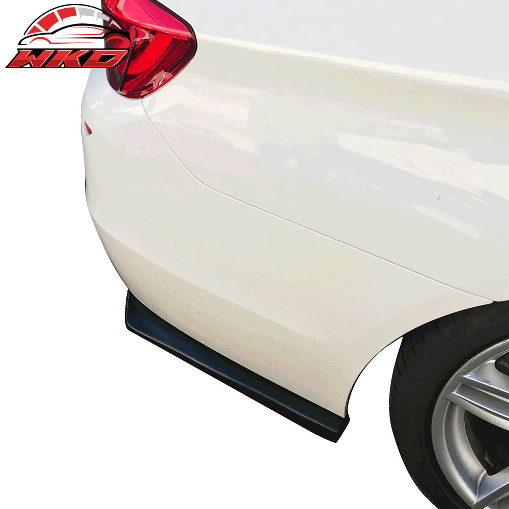 Universal 2PC HT Style 20" PU Rear Bumper Spats Side Apron Splitter Extension